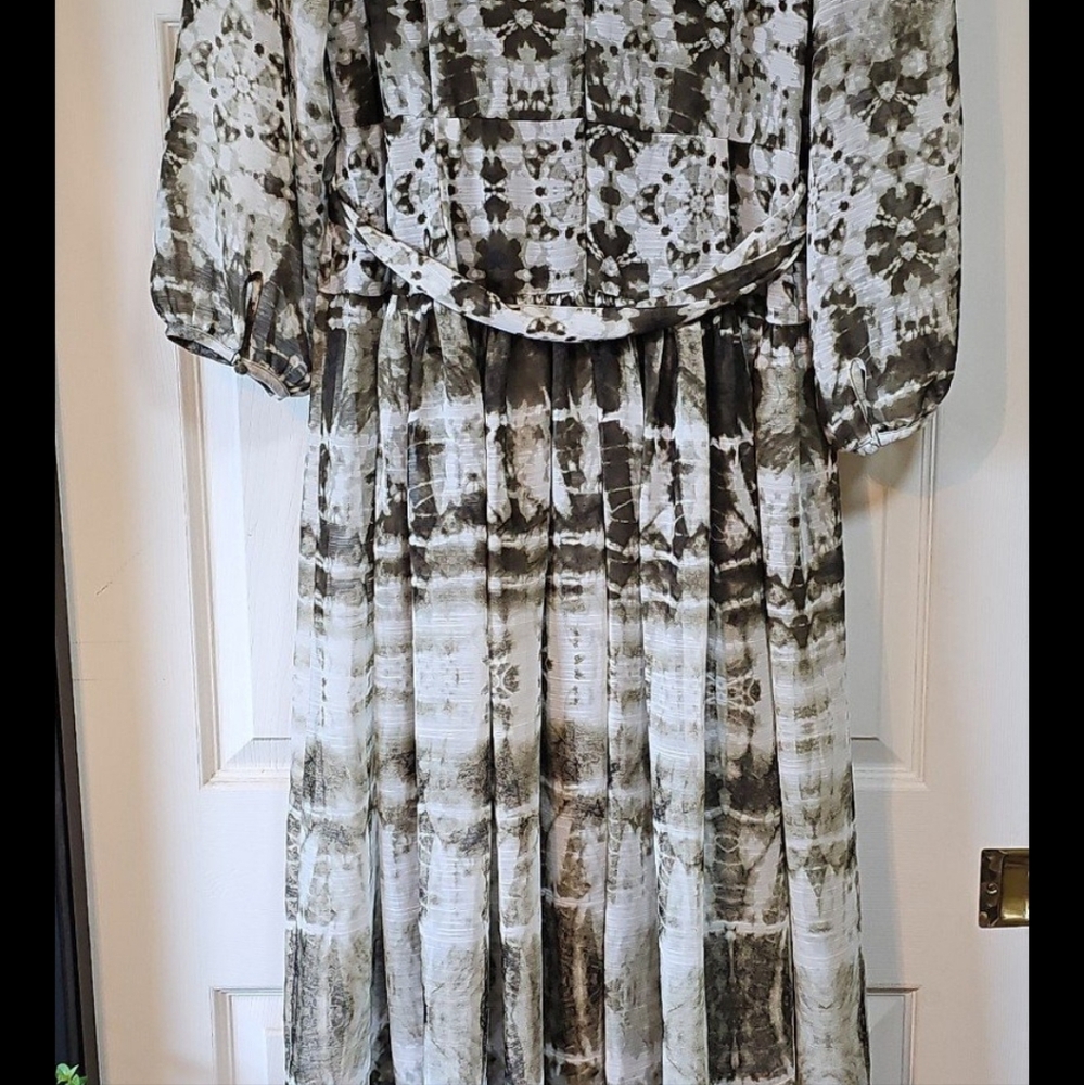 EUC Calvin Klein Tie Dye Midi Dress Size 16 NWOT - Picture 3 of 5